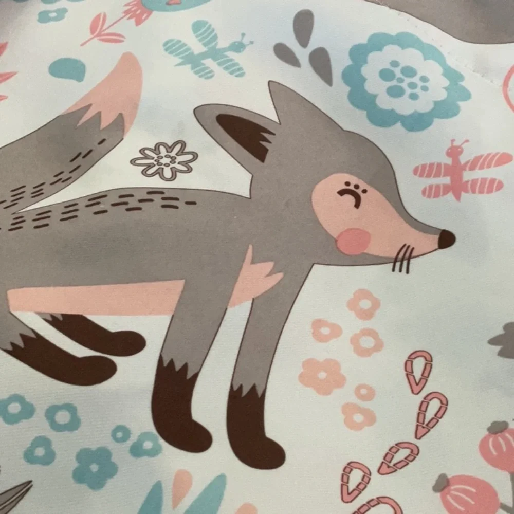Pixie Fox Woodland 2 panels curtains.